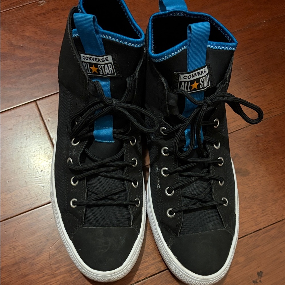 Converse All Star Black and Blue Sneakers